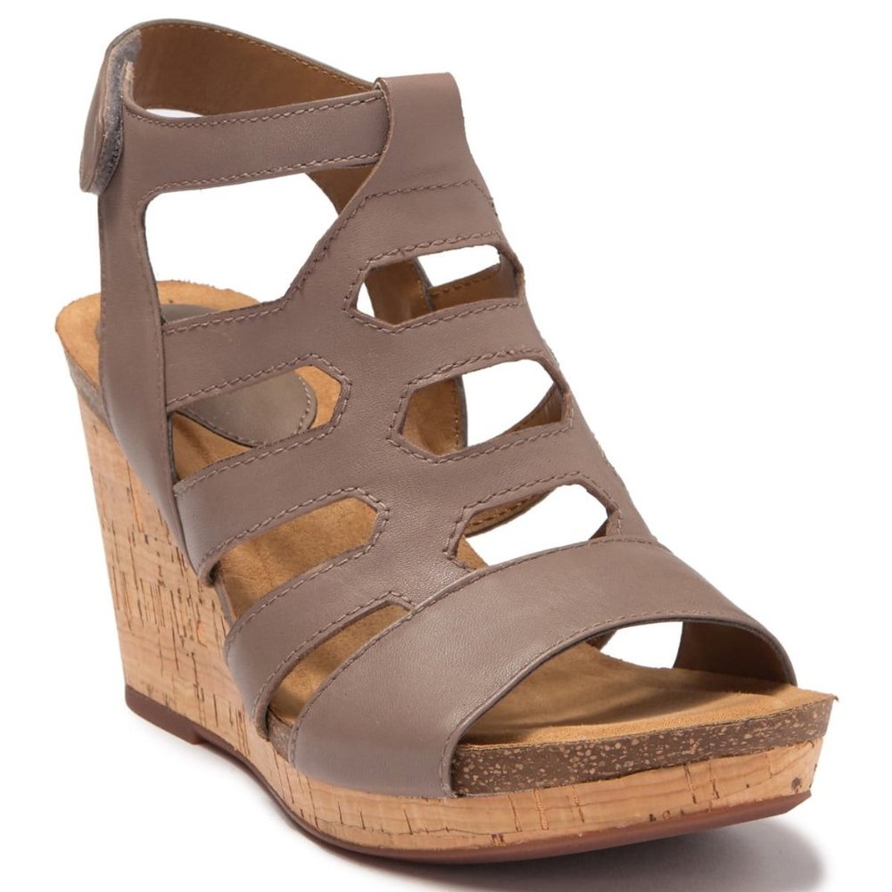 Sofft Chamblee Leather Wedge Sandal